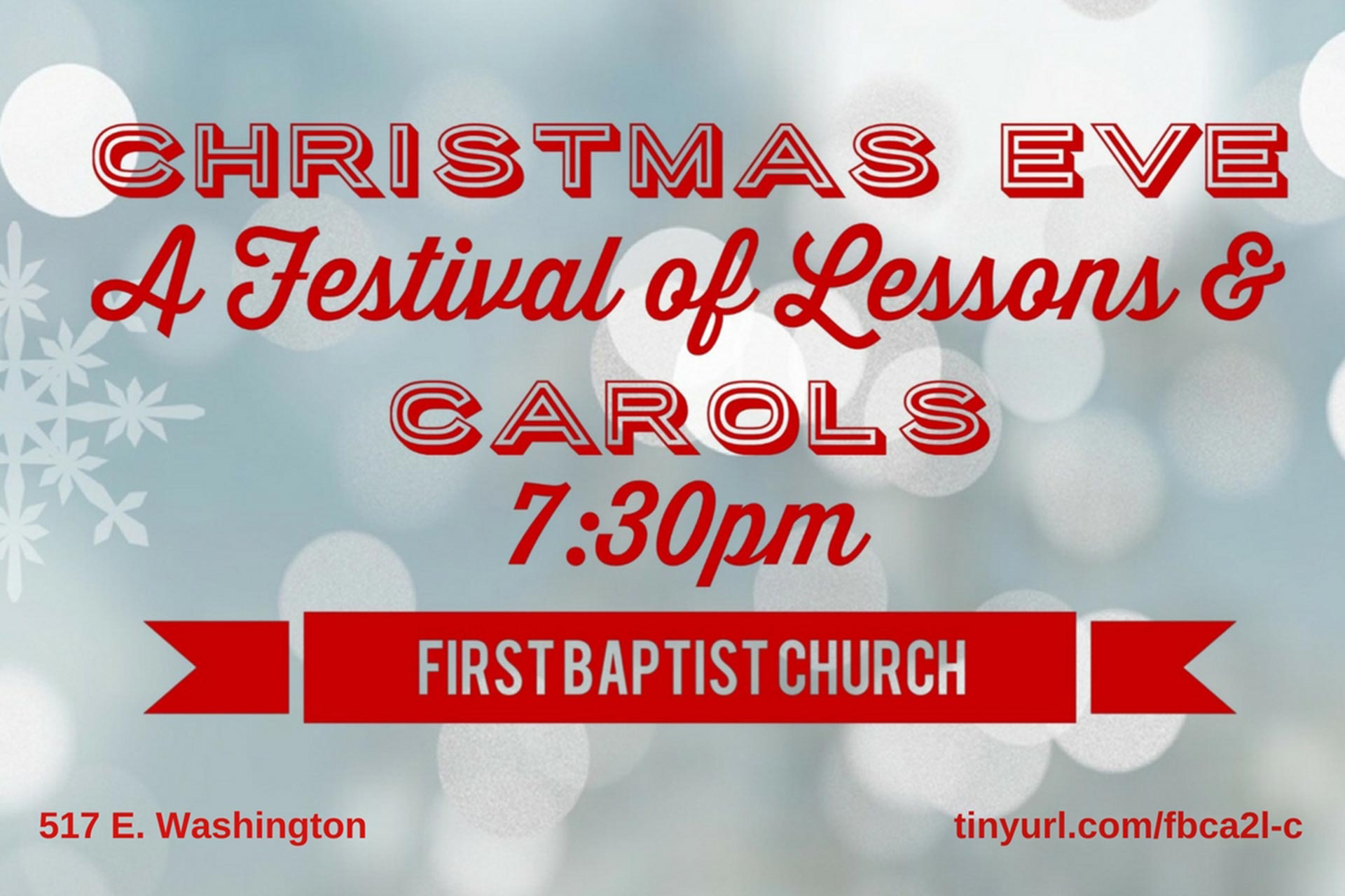 First Baptist Church of Ann Arbor presents a Festival of Lessons and Carols
