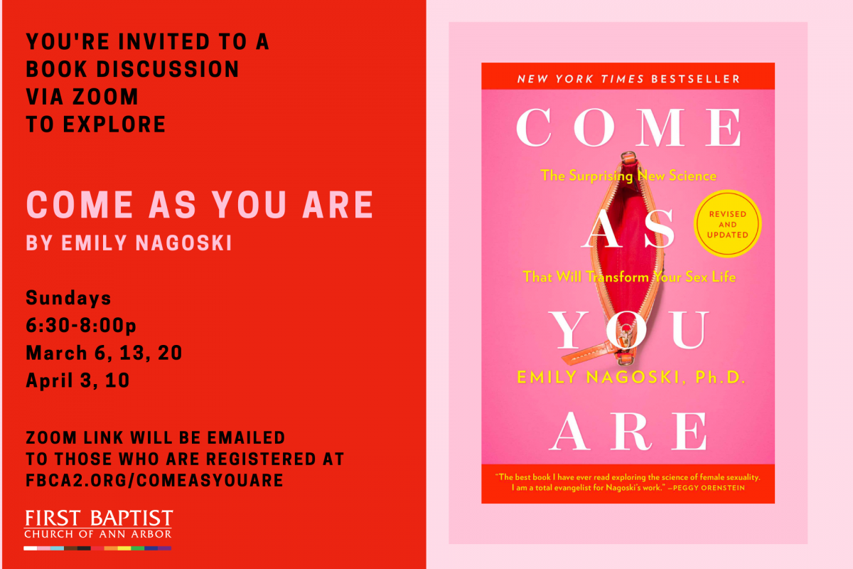Book Group Discussion of Come As You Are by Emily Nagoski | First